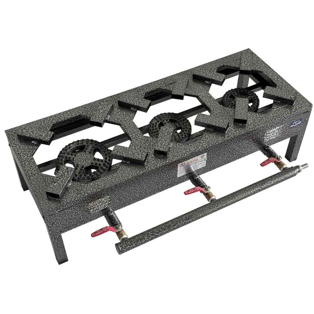 اجاق گاز پروفیلی سه شعله رومیزی سایز 90*35